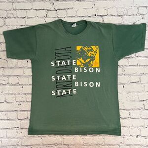 Vintage Ultimate Sports State Bison North Dakota Single Stitch T shirt‎ XL
